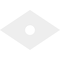 Ekena Millwork Diamond Architectural Grade PVC Ceiling Medallion, 18"W x 12"H x 3"ID x 6 1/4"C x 1"P, One-Piece CMP18X12DD-03000 - alternate 3